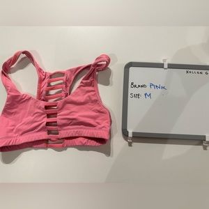 Victoria’s Secret pink sports bra, size medium